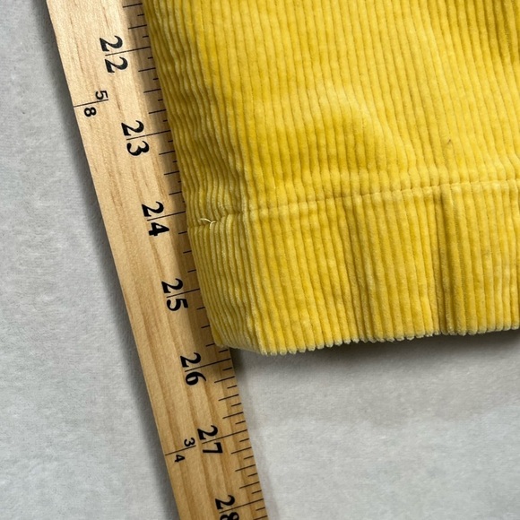Women’s Ralph Lauren Rugby Size 6 Yellow Corduroy Classic Trad Ivy Pants Trouser - Picture 7 of 9